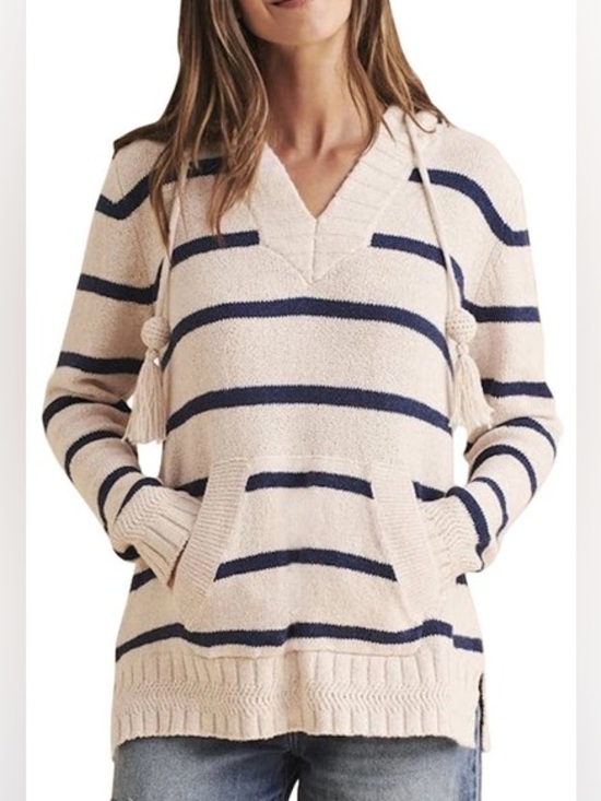 Faherty Sweaters - FAHERTY Kent Sweater Hoodie in Ross Strip Small